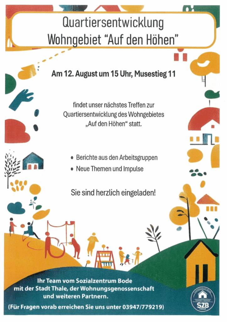 Plakat fertig Quartiersentwicklung PNG